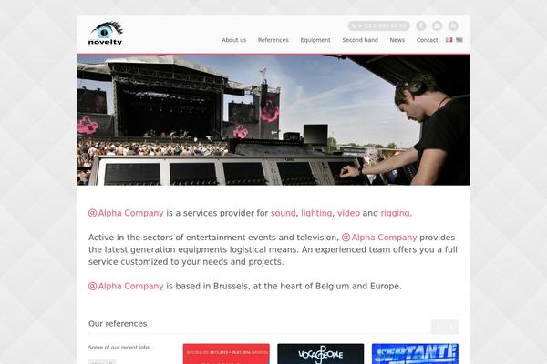 Stack theme site design template sample