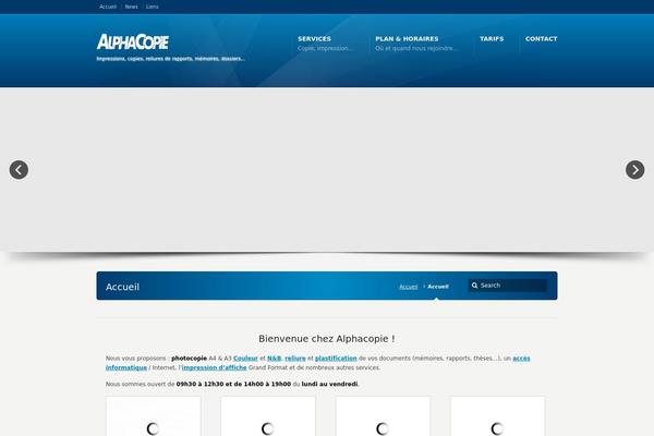 Karma theme site design template sample