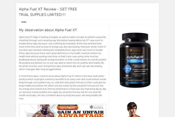 alphafuelxtfact.com site used Leaf