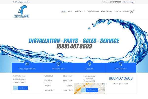 Auto Repair theme site design template sample