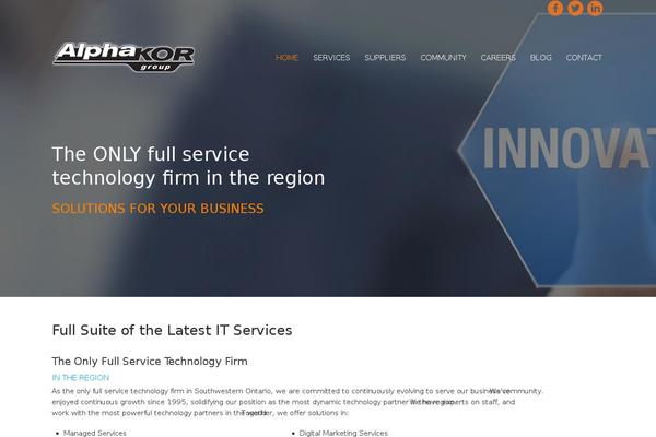 Cherry Framework theme site design template sample