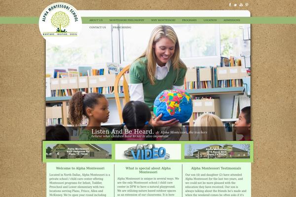Alpha theme site design template sample