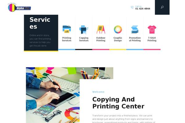 Alpha-color theme site design template sample