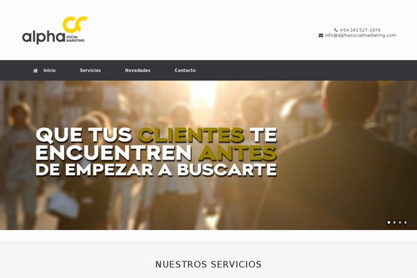 Vantage theme site design template sample