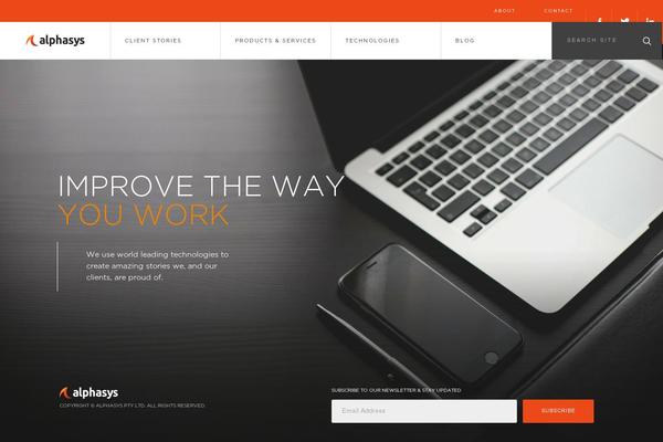 alphasys.com.au site used Corporate-theme