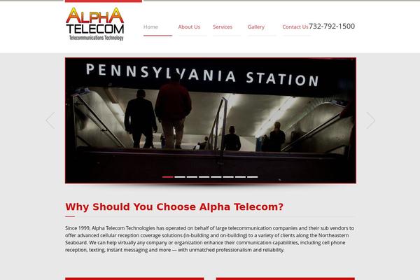 Industrial theme site design template sample