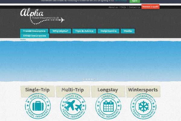 Alpha theme site design template sample