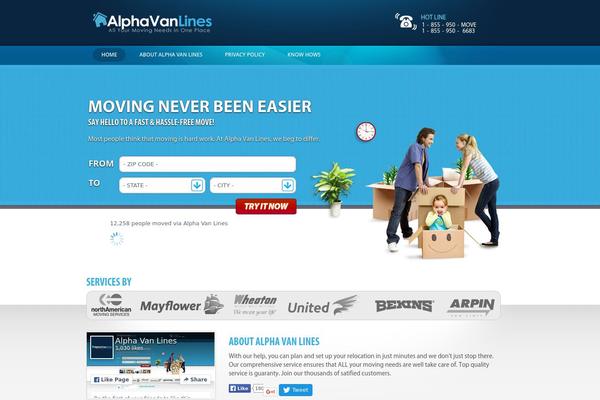 alphavanlines.com site used Alphavanlines