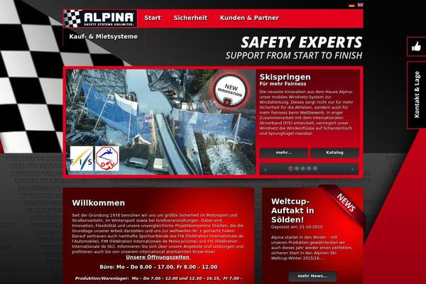 Alpina theme site design template sample