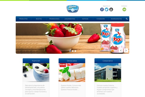 Alpina theme site design template sample