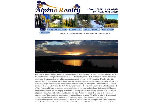 Alpine theme site design template sample