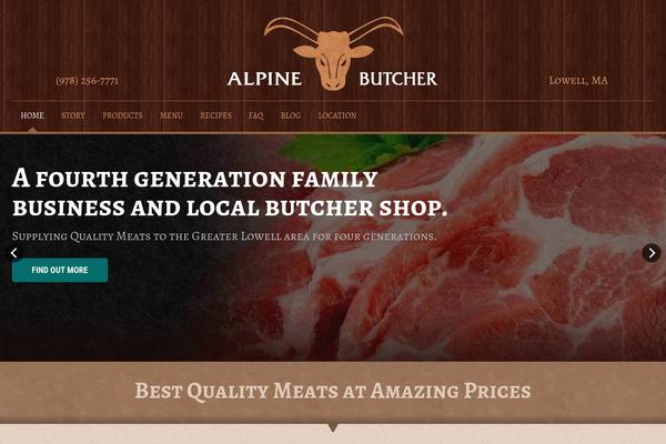 Alpine theme site design template sample