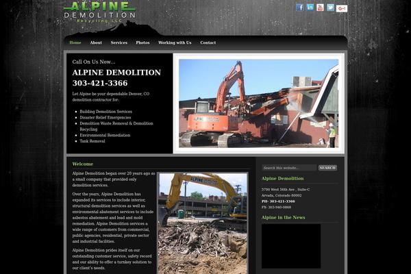 Amped Child theme site design template sample