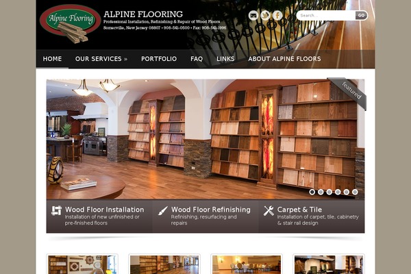 Cold theme site design template sample