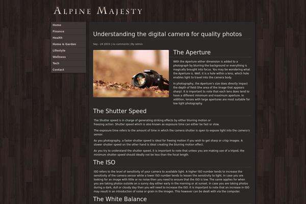 Mountain Creek theme site design template sample