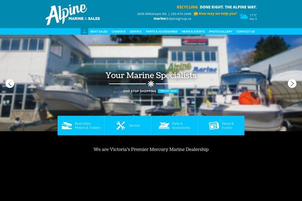Alpine theme site design template sample