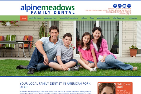Alpine theme site design template sample
