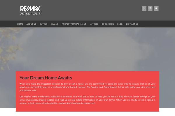 Winning Agent theme site design template sample