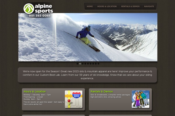 Tisa theme site design template sample