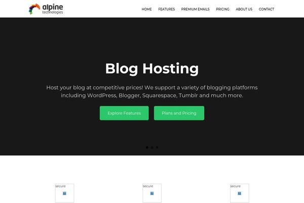 Flathost theme site design template sample