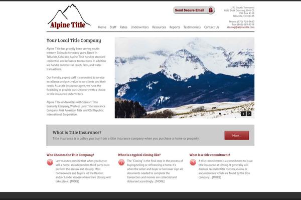 Prospect theme site design template sample
