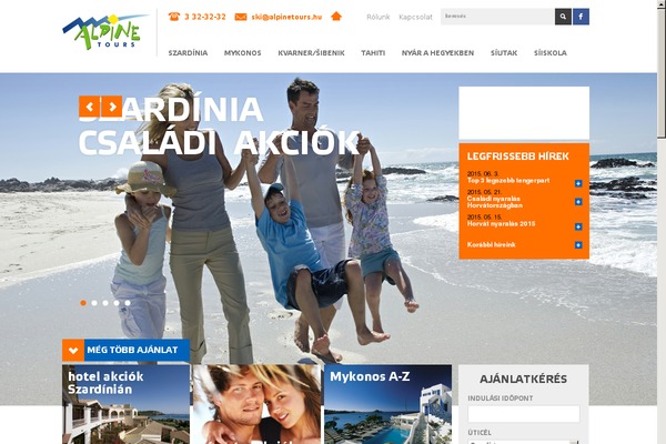 alpinetours.hu site used Alpine