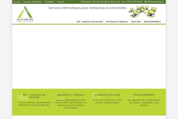 alpinfor.com site used Green-lantern