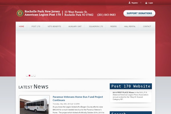 Candidate theme site design template sample