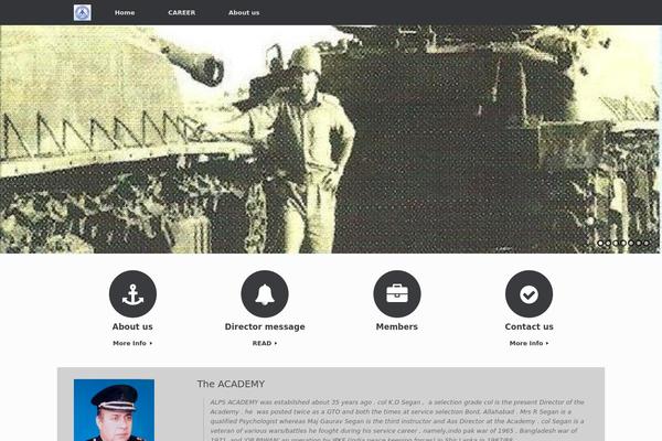 Vantage theme site design template sample