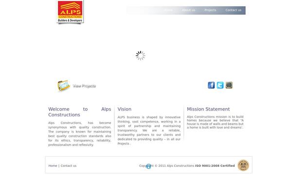alpsconstructions.co.in site used Alps