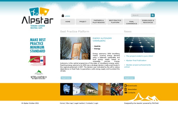 alpstar-project.eu site used Alpstar
