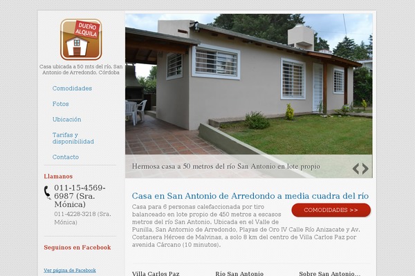 alquilercasavillacarlospaz.com site used Vacationrental