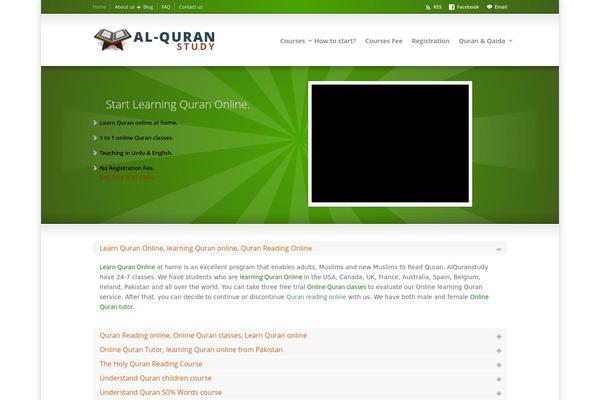 Quark theme site design template sample