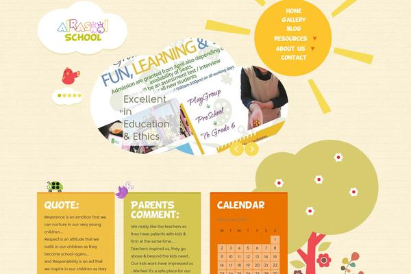 alrasoolislamicschool.ca site used Kindergarten-theme