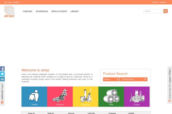 Site using OTW Portfolio Light plugin