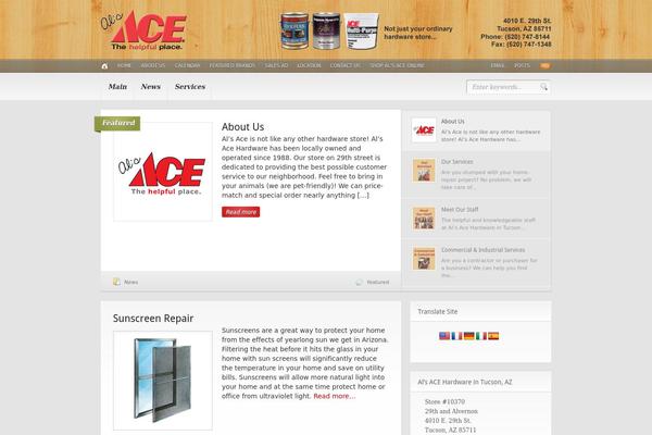 Headlines theme site design template sample