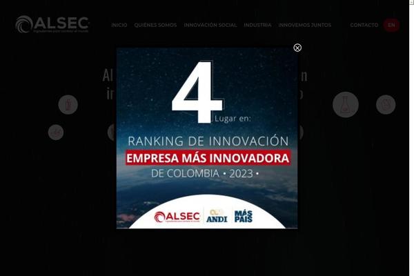 alsec.com.co site used Alsec-theme