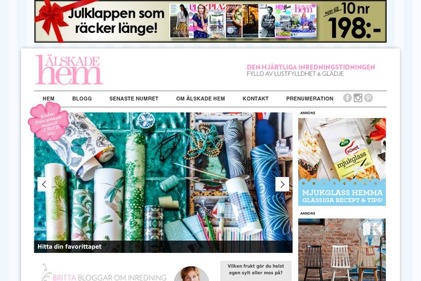 Magazine theme site design template sample