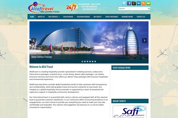iTravel theme site design template sample