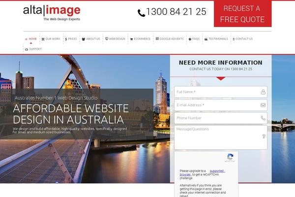 altaimage.com.au site used Altaimage