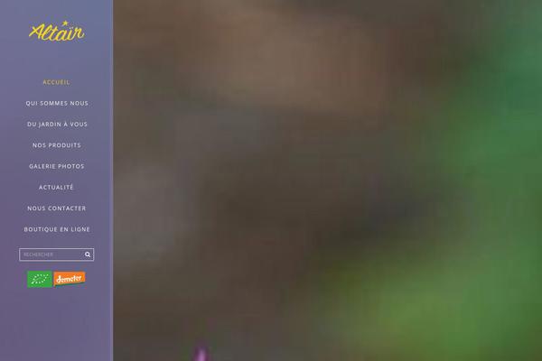 Altair theme site design template sample