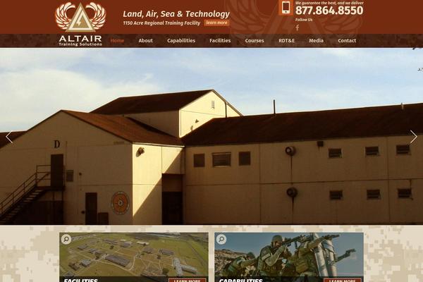 Altair theme site design template sample