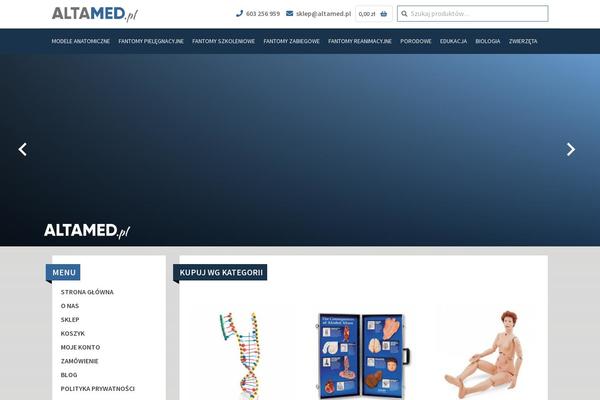 Storefront Child theme site design template sample