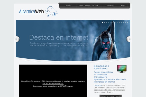 Envision theme site design template sample