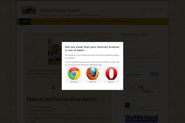 Site using Browser Rejector plugin