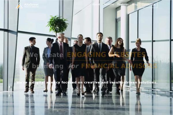 Alta theme site design template sample