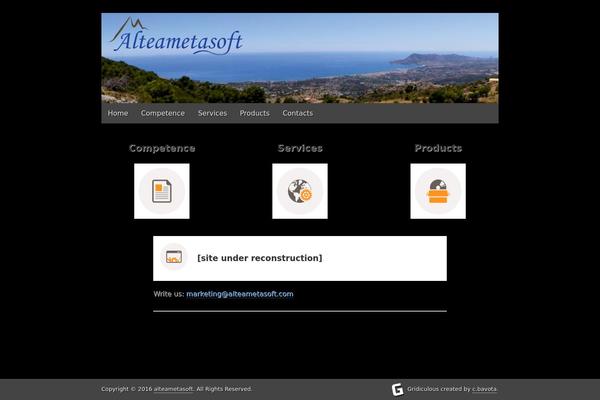 Gridiculous theme site design template sample