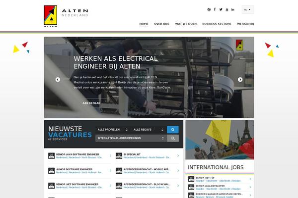 Alten WordPress theme, websites list used Alten theme Alten theme websites examples