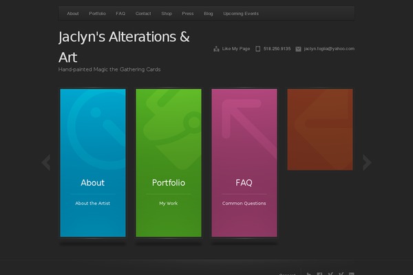 Cascade theme site design template sample