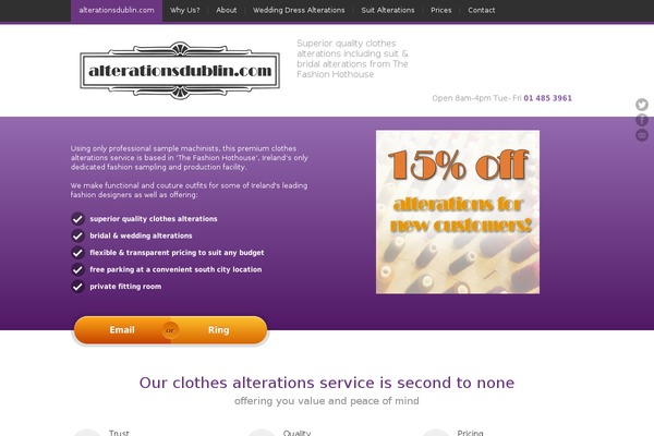JustLanded theme site design template sample